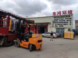 烈日炎炎，兩車東鴻環(huán)保設備發(fā)往福建